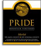Pride Mountain Vineyards - Merlot Napa Valley 2019 (750)
