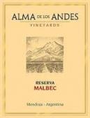 Alma de Los Andes - Reserve Malbec 2019 (750)