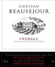 Chateau Beausejour - Fronsac 2018 (750ml) (750ml)
