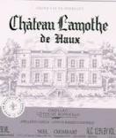 Chateau Lamothe de Haux - Cadillac Cotes de Bordeaux 2018 (750)