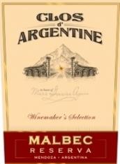 Clos D'Argentine - Malbec Winemakers Selection Reserva 2021 (750ml) (750ml)