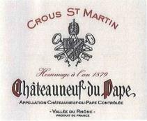 Crous St Martin - Chateauneuf du Pape 2021 (750ml) (750ml)