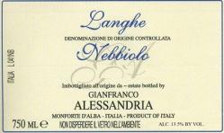 Gianfranco Alessandria - Nebbiolo Langhe 2022 (750)