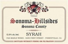 Pax - Syrah Sonoma County Sonoma Hillsides 2022 (750)