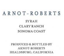 Arnot-Roberts - Syrah Clary Ranch Sonoma Coast 2019 (750ml) (750ml)